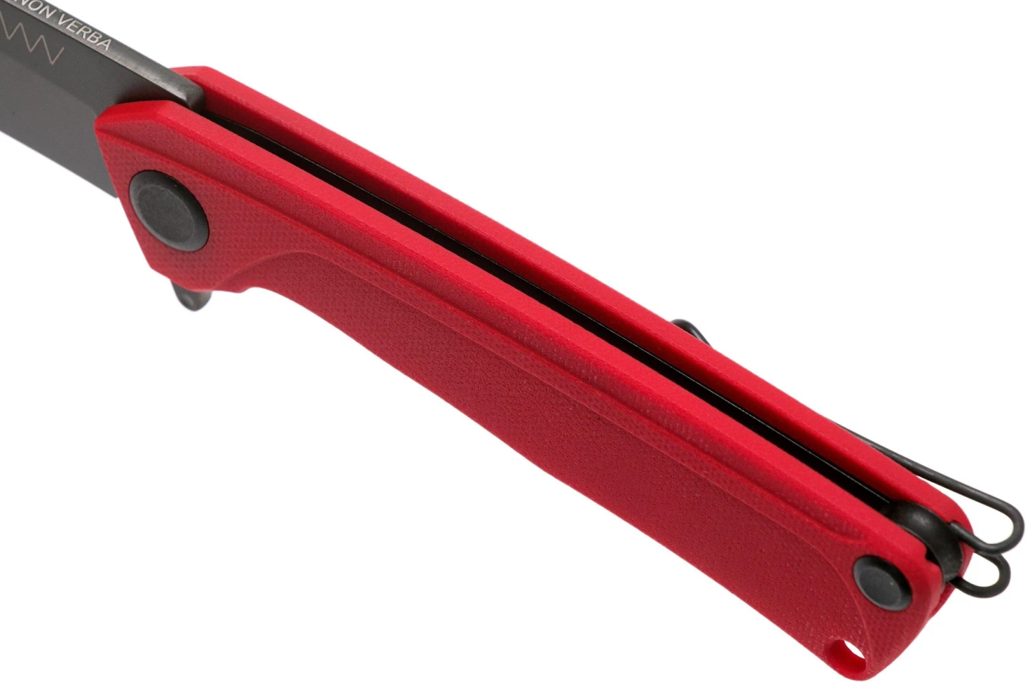 ANV Z100 Sleipner, Linerlock, G10, DLC, Red, ANVZ100-025 Navaja 9 ANV Z100 Sleipner, Linerlock, G10, DLC, Red, ANVZ100-025 Navaja - Imagen 7