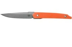 Amare Knives Pocket Peak Fixed, Stonewash Orange G10, Cuchillo Fijo
