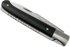 Laguiole En Aubrac Sauveterre 9 Cm Guillochees De Madera De ébano, Cuchillo De Caballero -Knives And Tools Comercio AULSAUV EB GUI 04 laguiole en aubrac