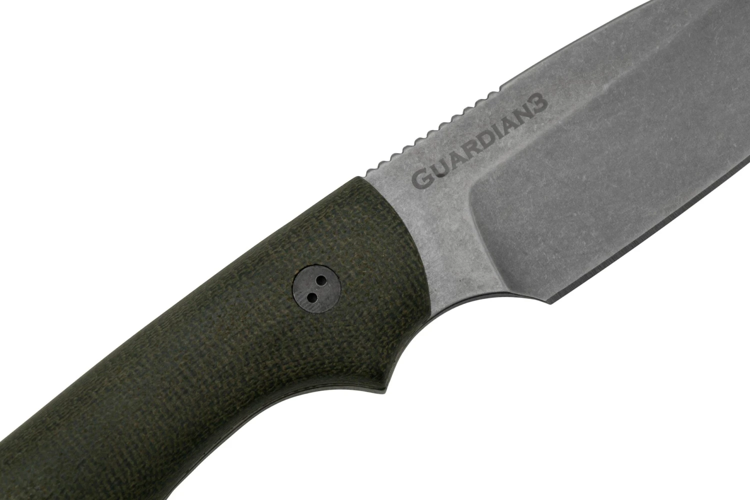 Bradford Knives Guardian 3, 3S-102-MC, 3D OD Green Micarta, CPM-Magnacut, Sabre Grind, Stonewash Finish, Cuchillo Fijo 7 Bradford Knives Guardian 3, 3S-102-MC, 3D OD Green Micarta, CPM-Magnacut, Sabre Grind, Stonewash Finish, Cuchillo Fijo - Imagen 5