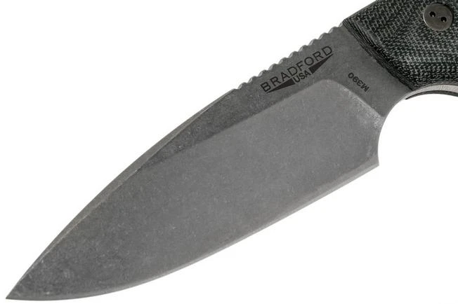 Bradford Guardian 4FE, 3D Black Micarta Guardian 4 M390, Sabre Stonewashed False Edge 4FE-101 5 Bradford Guardian 4FE, 3D Black Micarta Guardian 4 M390, Sabre Stonewashed False Edge 4FE-101 - Imagen 3