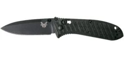 Benchmade Mini Presidio II Ultra 575BK-1 Black Navaja, Plain Edge