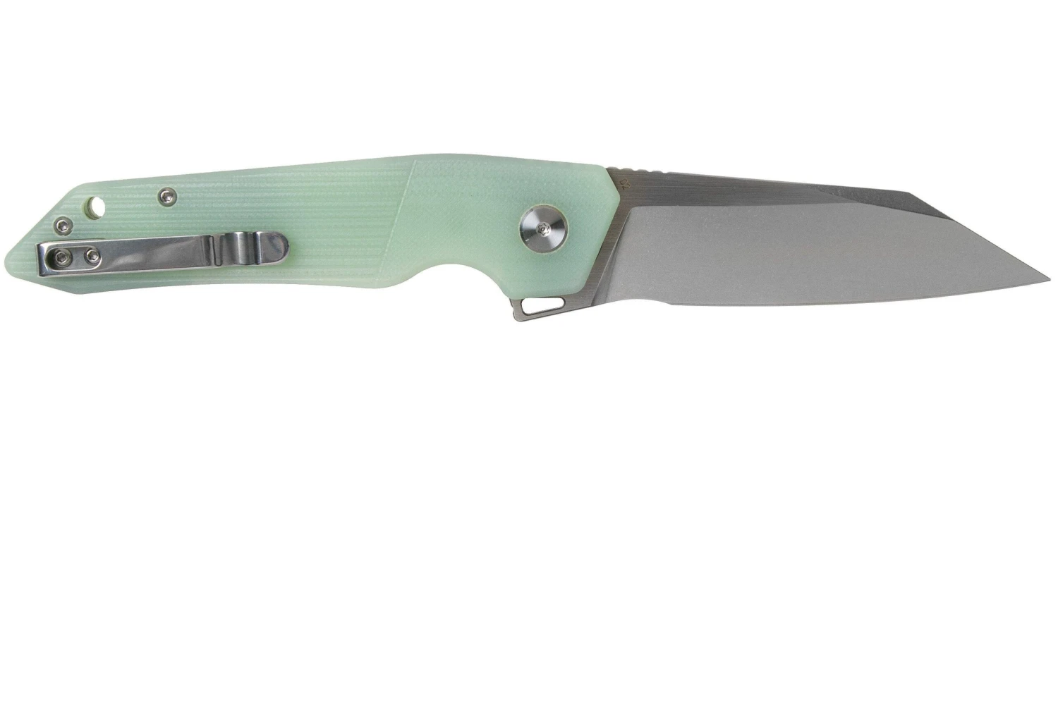 Bestech Barracuda BG15D-1 Stonewash Satinado, Transparente G10, Navaja 4 Bestech Barracuda BG15D-1 Stonewash Satinado, Transparente G10, Navaja - Imagen 2