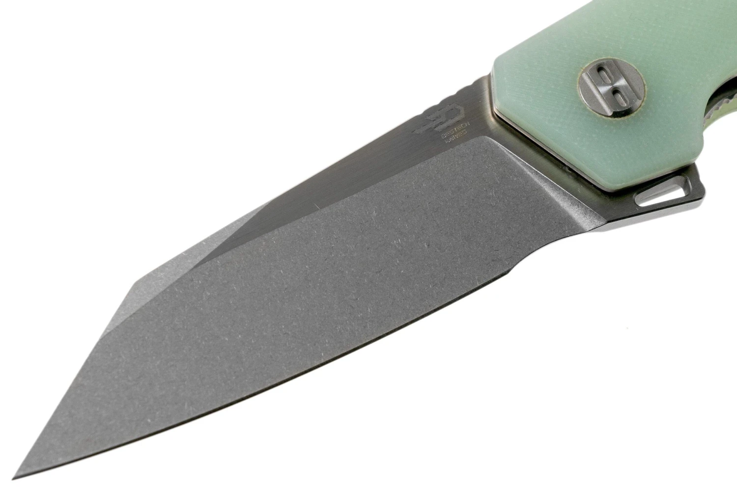 Bestech Barracuda BG15D-1 Stonewash Satinado, Transparente G10, Navaja 5 Bestech Barracuda BG15D-1 Stonewash Satinado, Transparente G10, Navaja - Imagen 3