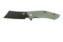 Bestech Cubis BG42E Stonewashed & Satin, Jade G10, Navaja