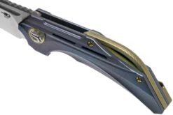 Bestech Vigil BT2201B Blue Blasted Titanium, Satin Navaja, Diseño Kombou -Knives And Tools Comercio BHBT2201B 07 bestech