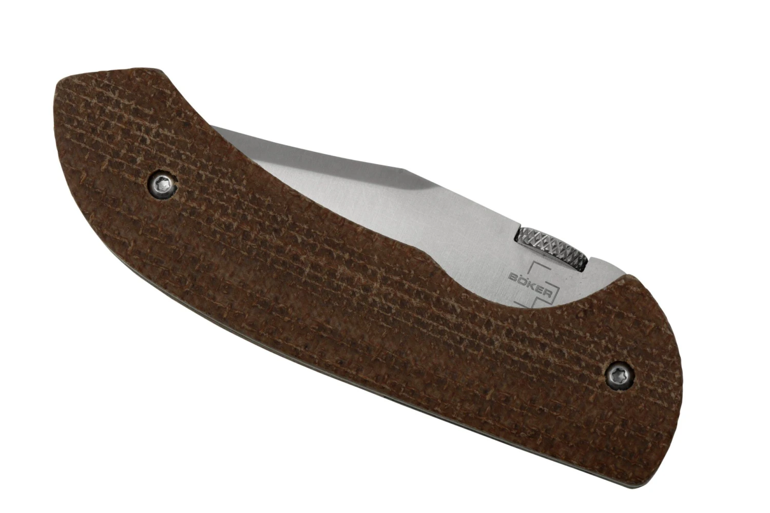 Böker Plus Pocket Bowie 01BO508, D2, Natural Micarta Navaja, Chuck Gedraitis Design 8 Böker Plus Pocket Bowie 01BO508, D2, Natural Micarta Navaja, Chuck Gedraitis Design - Imagen 6