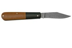 Böker Barlow Integral Brown Burlap Micarta, Damast 110943DAM Navaja -Knives And Tools Comercio BO110943DAM 02 boker