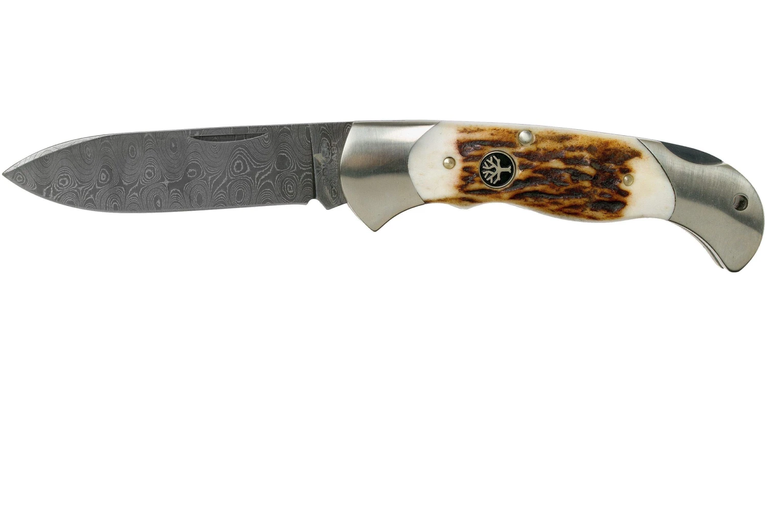 Böker Scout Spearpoint Stag Damascus 112201DAM Cuerno De Ciervo, Navaja 3 Böker Scout Spearpoint Stag Damascus 112201DAM Cuerno De Ciervo, Navaja