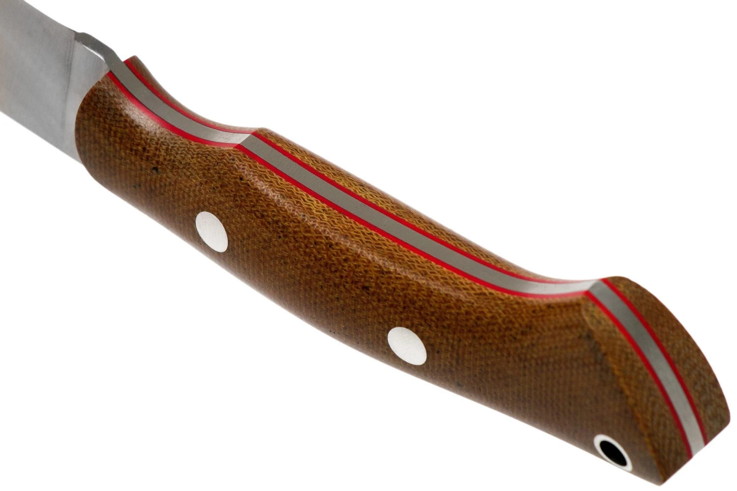 Bark River Featherweight Fox River CPM 3V Natural Canvas, Red Liner Cuchillo De Caza 6 Bark River Featherweight Fox River CPM 3V Natural Canvas, Red Liner Cuchillo De Caza - Imagen 4