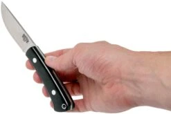 Bark River Woodland Special Black Canvas Micarta, EDC-fixed -Knives And Tools Comercio BRK01 132BRKC 07 bark river