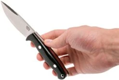 Bark River North Country EDC CPM 154, Black Canvas Micarta, Red Liners -Knives And Tools Comercio BRK02 054BRKC RL 06 bark river brk02 054brkc rl 06