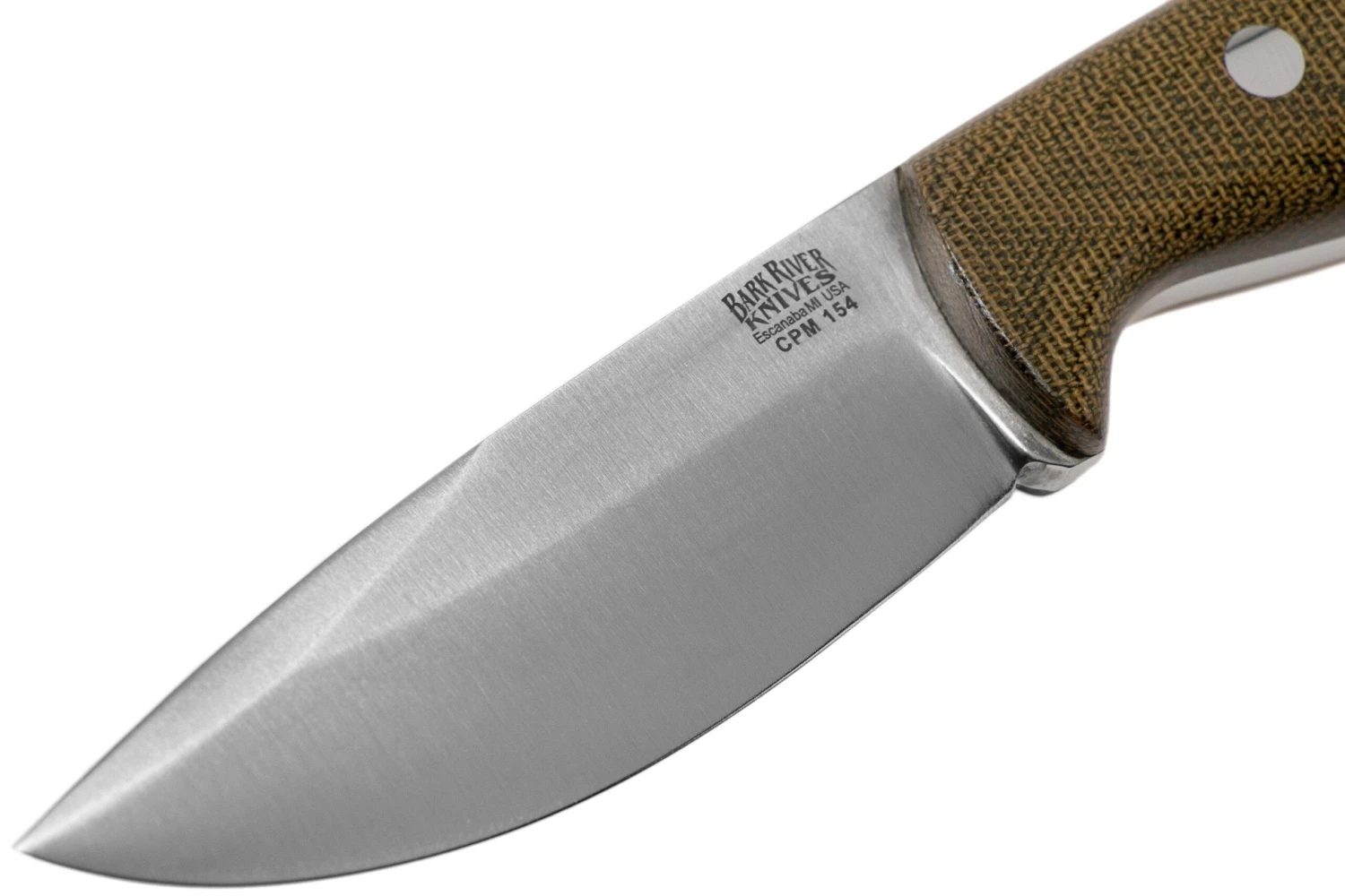 Bark River North Country EDC CPM 154, Green Canvas Micarta 5 Bark River North Country EDC CPM 154, Green Canvas Micarta - Imagen 3