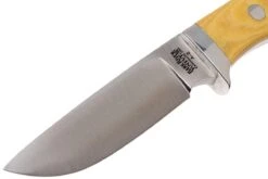 Bark River Huntsman A2, Antique Ivory Micarta, Red Liners -Knives And Tools Comercio BRK02 111AIVRL 03 bark river brk02 111aivrl 03