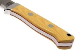 Bark River Huntsman A2, Antique Ivory Micarta, Red Liners -Knives And Tools Comercio BRK02 111AIVRL 04 bark river brk02 111aivrl 04