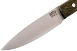 Bark River Bird & Trout CPM154, Green Canvas Micarta -Knives And Tools Comercio BRK04 151GNC 03 bark river bird trout brk04 151gnc 03