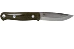 Bark River Bushcrafter I CPM 3V, Green Canvas Micarta, Red Liners -Knives And Tools Comercio BRK06 131GNC RL 02 bark river knives