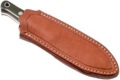 Bark River Bushcrafter I CPM 3V, Green Canvas Micarta, Red Liners -Knives And Tools Comercio BRK06 131GNC RL 07 bark river knives