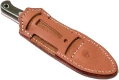 Bark River Bushcrafter I CPM 3V, Green Canvas Micarta, Red Liners -Knives And Tools Comercio BRK06 131GNC RL 08 bark river knives