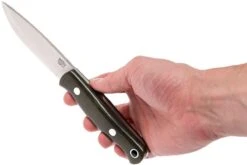 Bark River Bushcrafter I CPM 154, Green Canvas Micarta -Knives And Tools Comercio BRK06 153GNC 06 bark river bushcrafter brk06 153gnc 06