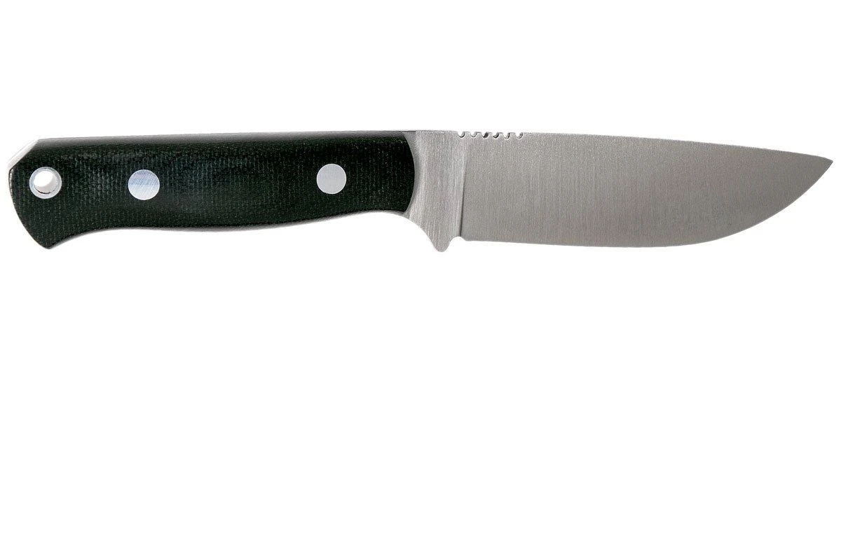 Bark River Bravo Necker II CPM 154CM, Black Canvas Micarta, Funda Marrón 4 Bark River Bravo Necker II CPM 154CM, Black Canvas Micarta, Funda Marrón - Imagen 2