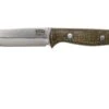 Bark River Gunny Scandi CPM 3V, Green Canvas Micarta, Funda Marrón -Knives And Tools Comercio BRK07 024GNC 01 bark river brk07 024gnc 01
