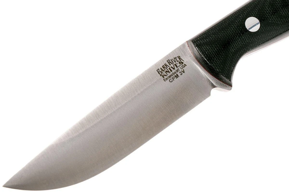 Bark River Gunny Hunter CPM 3V, Black Canvas Micarta, Red Liners 5 Bark River Gunny Hunter CPM 3V, Black Canvas Micarta, Red Liners - Imagen 3
