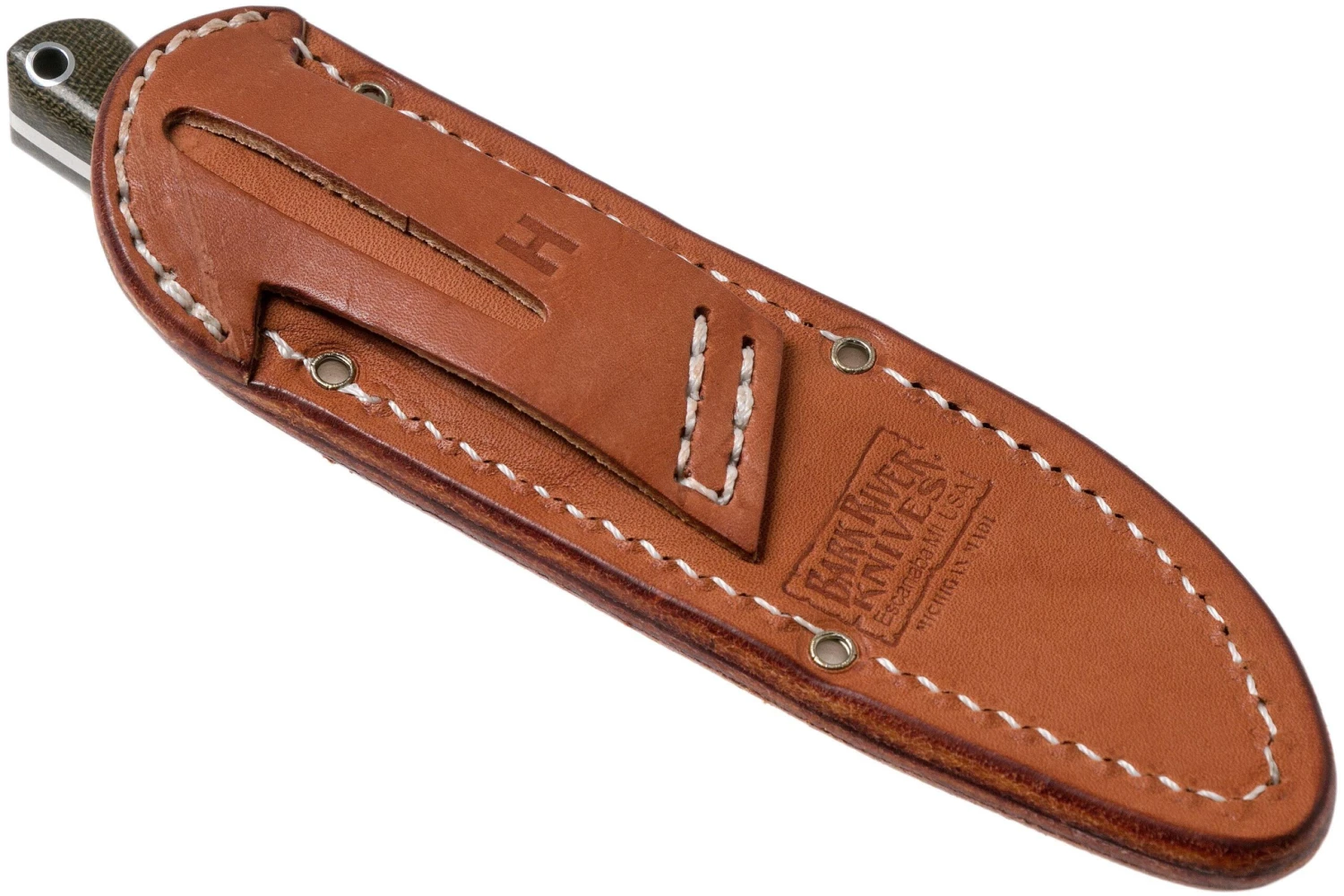 Bark River Bravo EDC CPM 154, Green Canvas Micarta, Rampless 10 Bark River Bravo EDC CPM 154, Green Canvas Micarta, Rampless - Imagen 8