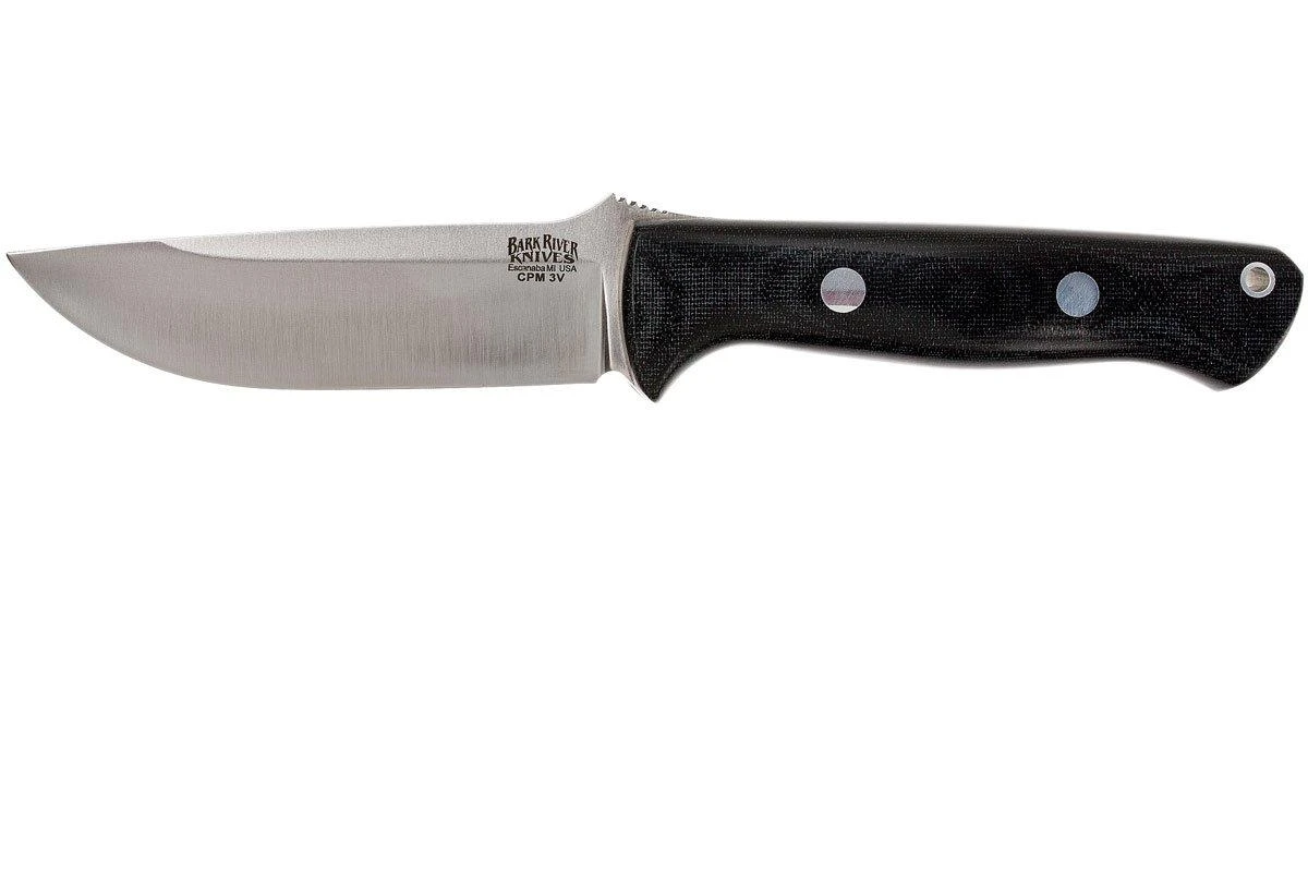 Bark River Bravo 1 CPM 3V, Black Canvas Micarta, Funda Marrón 3 Bark River Bravo 1 CPM 3V, Black Canvas Micarta, Funda Marrón
