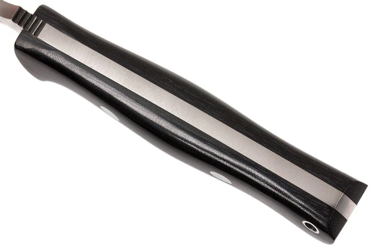 Bark River Bravo 1 CPM 3V, Black Canvas Micarta, Funda Marrón 7 Bark River Bravo 1 CPM 3V, Black Canvas Micarta, Funda Marrón - Imagen 5