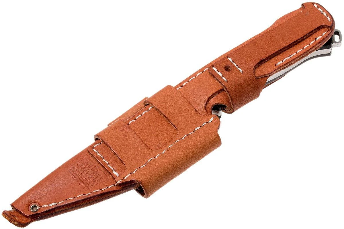 Bark River Bravo Vortex A2 Jimped, Black Canvas Micarta, Funda Marrón 10 Bark River Bravo Vortex A2 Jimped, Black Canvas Micarta, Funda Marrón - Imagen 8