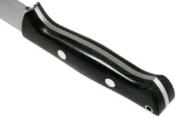 Bark River Bravo 1 LT Hunter CPM 3V, Black Canvas Micarta, Funda Marrón -Knives And Tools Comercio BRK07 121BRKC 04 bark river knives