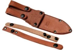 Bark River Bravo 1 LT Hunter CPM 3V, Black Canvas Micarta, Funda Marrón -Knives And Tools Comercio BRK07 121BRKC 08 bark river knives