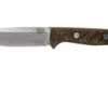 Bark River Bravo 1 CPM 3V Rampless, Green Canvas Micarta, Funda Marrón -Knives And Tools Comercio BRK07 121GNC RS 01 bark river bravo brk07 121gnc rs 01