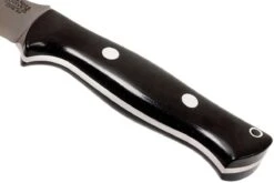 Bark River Bravo 1 LT CPM 3V, Black Canvas Micarta, Funda Marrón -Knives And Tools Comercio BRK07 126BRKC 04 bark river brk07 126brkc 04