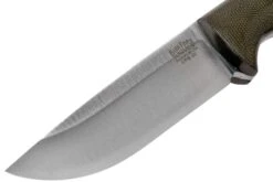 Bark River Bravo 1 LT CPM 3V Rampless, Green Canvas Micarta Cuchillo De Exterior -Knives And Tools Comercio BRK07 126GCM RS 03 bark river knives
