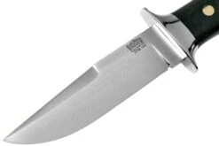 Bark River Chute Knife CPM 154, Black Canvas Micarta, Brass Guard -Knives And Tools Comercio BRK07 152BKB 03 bark river knives