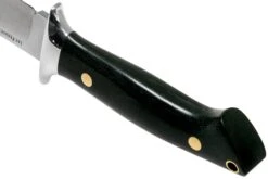 Bark River Chute Knife CPM 154, Black Canvas Micarta, Brass Guard -Knives And Tools Comercio BRK07 152BKB 04 bark river knives