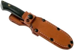 Bark River Chute Knife CPM 154, Black Canvas Micarta, Brass Guard -Knives And Tools Comercio BRK07 152BKB 06 bark river knives