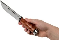 Bark River Quartermaster CPM 3V, Stacked Leather -Knives And Tools Comercio BRK07 229SDL 06 bark river knives