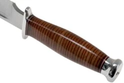 Bark River Teddy A2 Stacked Leather, Double Quillion Cuchillo De Exterior -Knives And Tools Comercio BRK08 114SLDQ 04 bark river knives