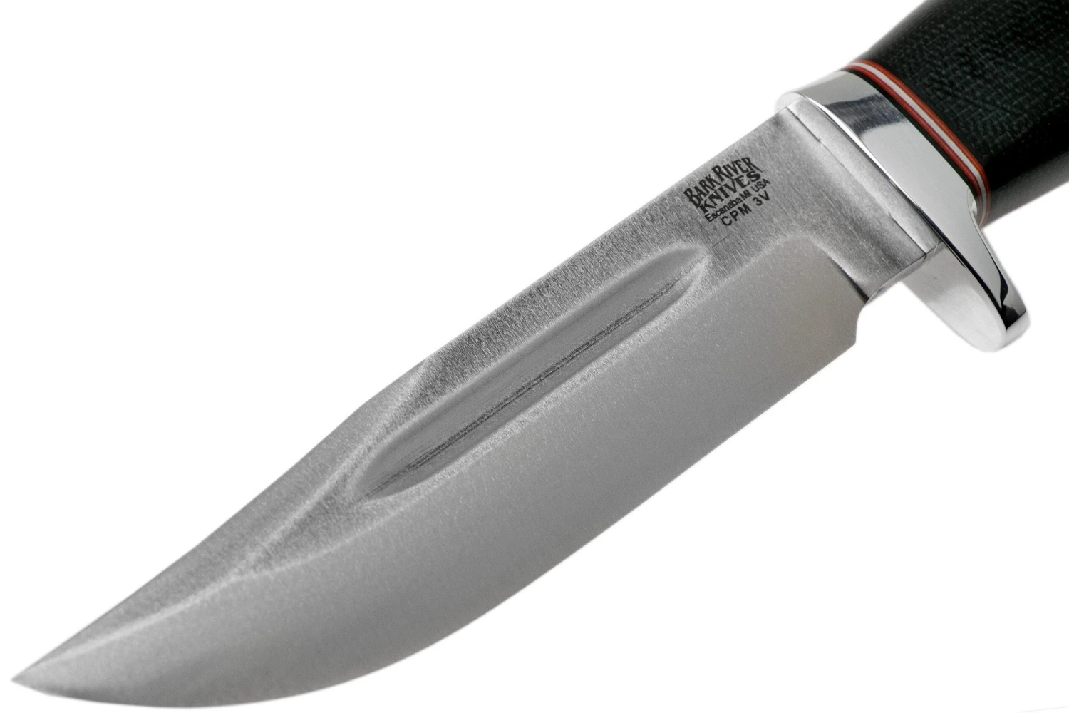 Bark River Boone CPM 3V Black Canvas Micarta, Single Quillion Cuchillo De Exterior 5 Bark River Boone CPM 3V Black Canvas Micarta, Single Quillion Cuchillo De Exterior - Imagen 3