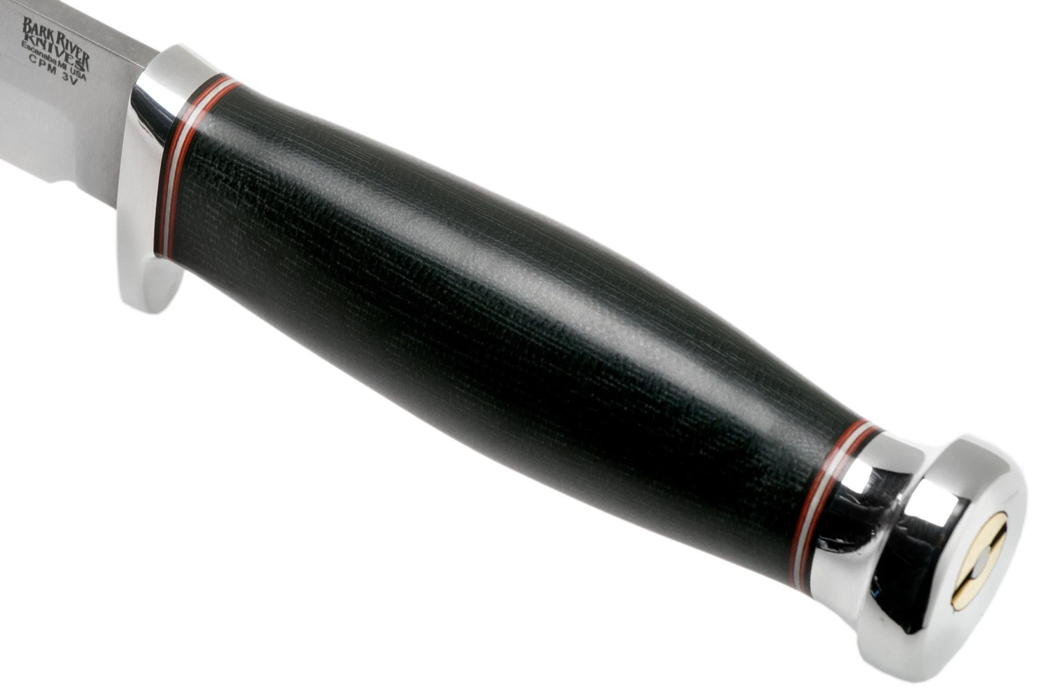 Bark River Boone CPM 3V Black Canvas Micarta, Single Quillion Cuchillo De Exterior 7 Bark River Boone CPM 3V Black Canvas Micarta, Single Quillion Cuchillo De Exterior - Imagen 5
