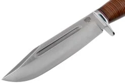 Bark River Teddy 2 A2 Stacked Leather Single Quillion Cuchillo De Exterior -Knives And Tools Comercio BRK08 214SLDQ 03 bark river knives