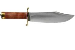 Bark River V-44 Bowie A2 Stacked Leather, Brass Double Quillion, Cuchillo Bowie -Knives And Tools Comercio BRK08 231SDL BDQ 02 bark river knives