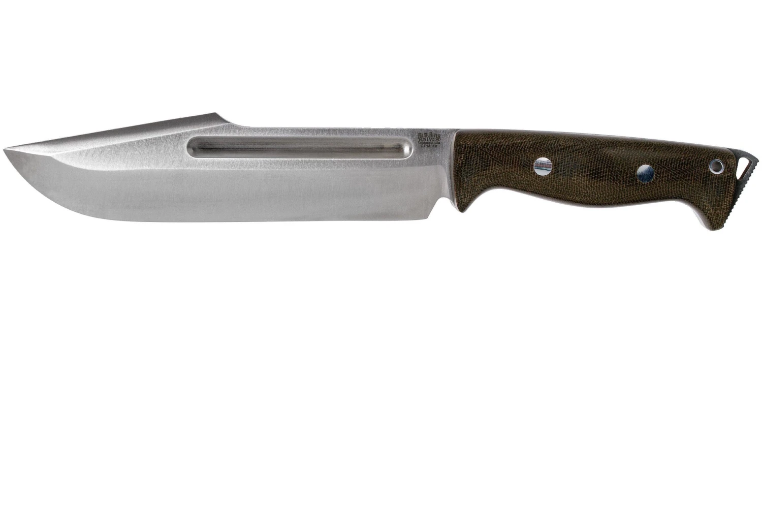 Bark River Bravo Tope Recon CPM 3V Green Canvas Micarta Rampless Cuchillo De Supervivencia 3 Bark River Bravo Tope Recon CPM 3V Green Canvas Micarta Rampless Cuchillo De Supervivencia