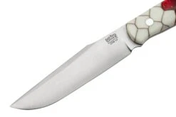 Bark River Ultra Lite Field Knife CPM 3V Ruby Frost Dragonscale Red Liner, Cuchillo Bushcraft -Knives And Tools Comercio BRK14 121RFD 03 barkriver
