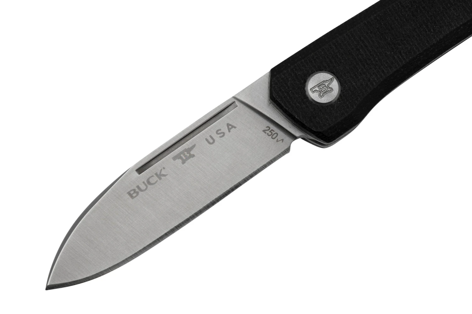 Buck Saunter 0250BKS, Drop Point, Black Micarta, Navaja 5 Buck Saunter 0250BKS, Drop Point, Black Micarta, Navaja - Imagen 3