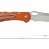 Buck 722 Spitfire 0722ORS1-B Plain Edge, Naranja