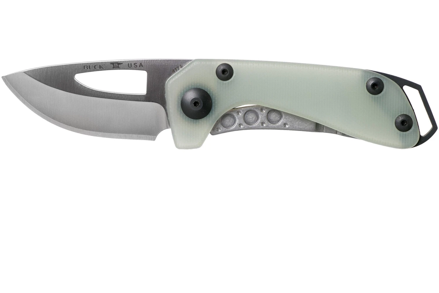 Buck 417GRS Budgie Natural Green G10 Navaja 3 Buck 417GRS Budgie Natural Green G10 Navaja